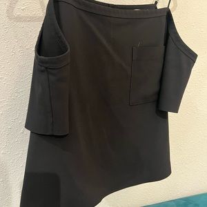 Alexander Wang cold shoulder top - black